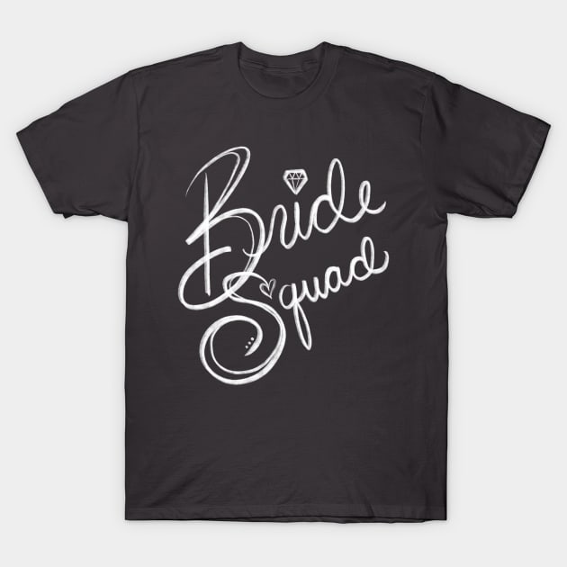 Bride Squad Bachelorette Party T-Shirt by Neoqlassical